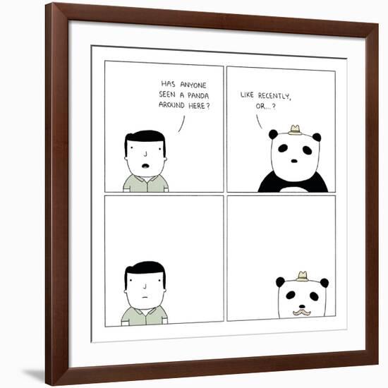 Panda-Reza Farazmand-Framed Art Print