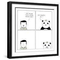 Panda-Reza Farazmand-Framed Art Print