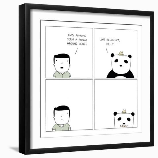 Panda-Reza Farazmand-Framed Art Print