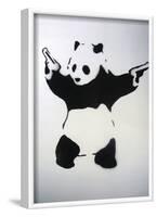 Pandamonium-Banksy-Framed Art Print