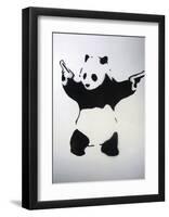 Pandamonium-Banksy-Framed Art Print