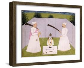 Pandits Attending Balwant Singh's Personal Shrine, C. 1750-null-Framed Giclee Print