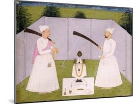 Pandits Attending Balwant Singh's Personal Shrine, C. 1750-null-Mounted Giclee Print