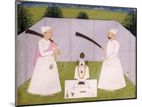 Pandits Attending Balwant Singh's Personal Shrine, C. 1750-null-Mounted Giclee Print