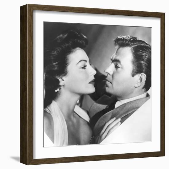 PANDORA AND THE FLYING DUTCHMAN, 1952 directed by ALBERT LEWIN Ava Gardner / James Mason (b/w photo-null-Framed Photo