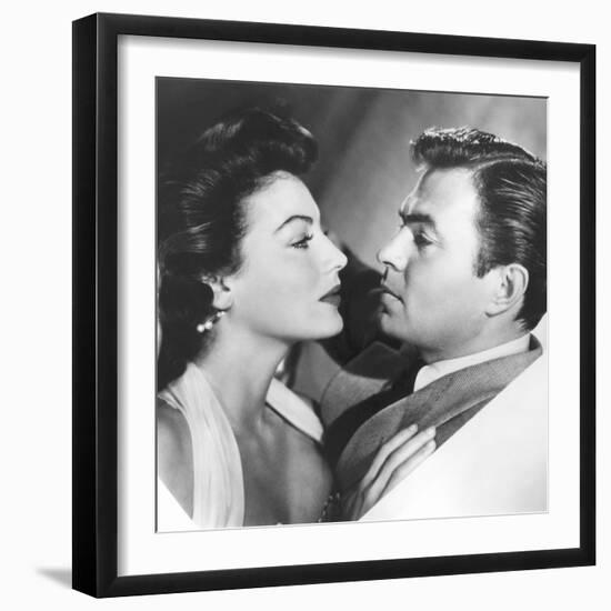 PANDORA AND THE FLYING DUTCHMAN, 1952 directed by ALBERT LEWIN Ava Gardner / James Mason (b/w photo-null-Framed Photo