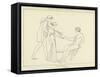 Pandora Brought to Epimetheus-John Flaxman-Framed Stretched Canvas