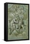 Pandora Offers the Box to Epimetheus-Paolo Farinati-Framed Stretched Canvas