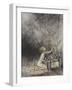 Pandora Opening a Box, From Which Flies Bats-Arthur Rackham-Framed Giclee Print