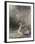 Pandora Opening a Box, From Which Flies Bats-Arthur Rackham-Framed Giclee Print