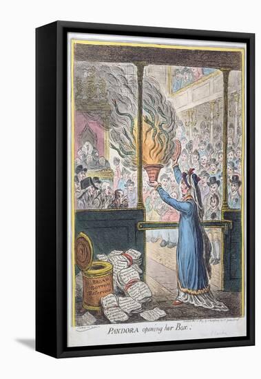 Pandora Opening Her Box, Published by Hannah Humphrey, 1809-James Gillray-Framed Stretched Canvas