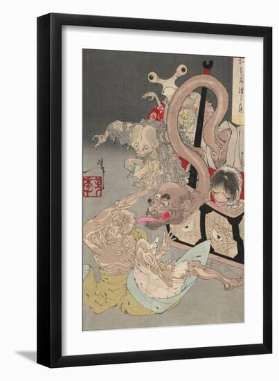 Pandora's Box, 1880S-Tsukioka Yoshitoshi-Framed Premium Giclee Print