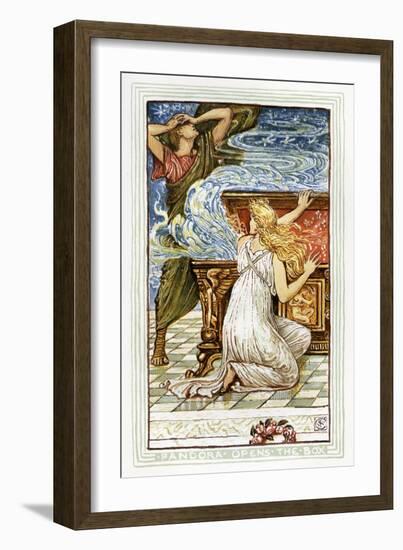 Pandora's box-Walter Crane-Framed Giclee Print