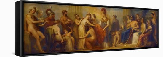 Pandora, Whom the Assembled Gods, Endowed with All their Gifts...', 1834 (Oil on Mahogany Panel)-Henry Howard-Framed Stretched Canvas