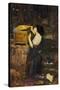 Pandora-John William Waterhouse-Stretched Canvas