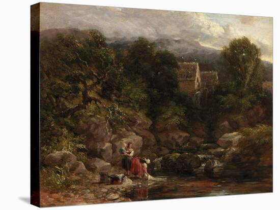 Pandy Mill, 1843-David Cox-Stretched Canvas