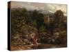 Pandy Mill-David Cox-Stretched Canvas