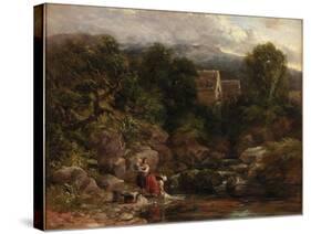 Pandy Mill-David Cox-Stretched Canvas