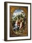 Panel Depicting Deucalion and Pyrrha-null-Framed Giclee Print