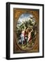 Panel Depicting Deucalion and Pyrrha-null-Framed Giclee Print