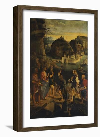 Panel Depicting the Vocation of Zebedee's Sons, 1510-Marco Basaiti-Framed Giclee Print