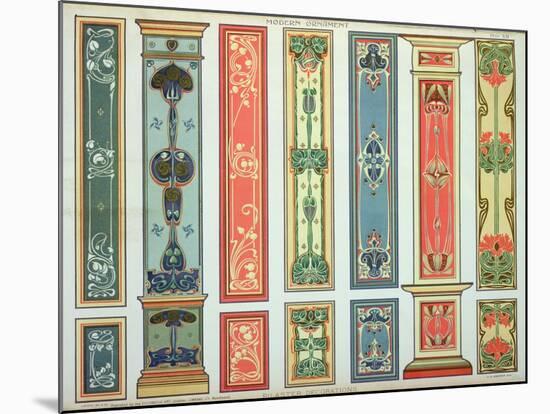 Panel Designs, Plate XII, Modern Ornament, c.1900-H.summerfield Rogerson-Mounted Giclee Print