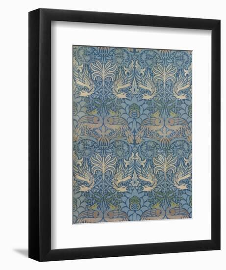 Panel Entitled "Peacock and Dragon", 1878-William Morris-Framed Art Print