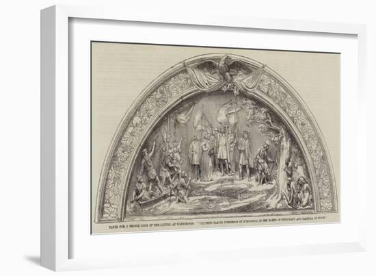 Panel for a Bronze Door of the Capitol at Washington-null-Framed Giclee Print