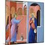 Panel from the Maestà Altarpiece: the Annunciation, 1311-Duccio di Buoninsegna-Mounted Giclee Print