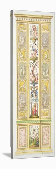 Panel from the Raphael Loggia at Vatican, from 'Delle Loggie di Rafaele nel Vaticano'-Ludovicus Tesio Taurinensis-Stretched Canvas
