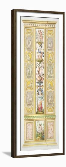 Panel from the Raphael Loggia at Vatican, from 'Delle Loggie di Rafaele nel Vaticano'-Ludovicus Tesio Taurinensis-Framed Giclee Print