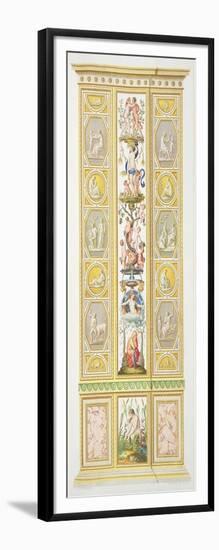 Panel from the Raphael Loggia at Vatican, from 'Delle Loggie di Rafaele nel Vaticano'-Ludovicus Tesio Taurinensis-Framed Giclee Print