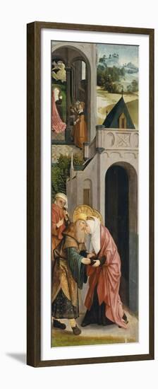 Panel of a Triptych with the Depiction of the Legend of Saint Joachim and Saint Anne-Master of Alkmaar-Framed Premium Giclee Print