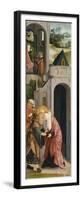 Panel of a Triptych with the Depiction of the Legend of Saint Joachim and Saint Anne-Master of Alkmaar-Framed Premium Giclee Print