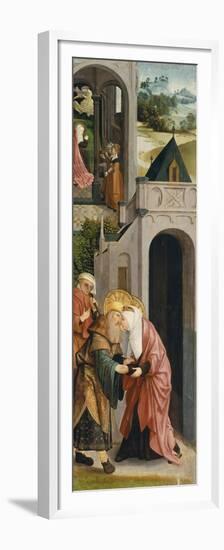 Panel of a Triptych with the Depiction of the Legend of Saint Joachim and Saint Anne-Master of Alkmaar-Framed Premium Giclee Print