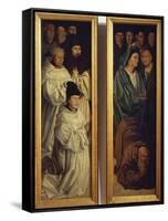 Panel of Monks and Panel of Fishermen, Detail from Altarpiece of St Vincent, 1460-1470-Nuno Goncalves-Framed Stretched Canvas