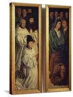 Panel of Monks and Panel of Fishermen, Detail from Altarpiece of St Vincent, 1460-1470-Nuno Goncalves-Stretched Canvas