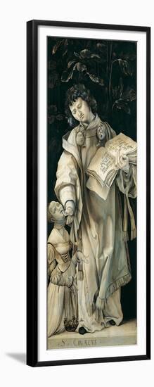 Panel of the Heller Altar Depicting St. Cyriacus-Matthias Grünewald-Framed Giclee Print