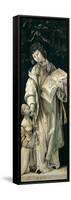 Panel of the Heller Altar Depicting St. Cyriacus-Matthias Grünewald-Framed Stretched Canvas