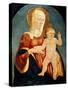 Panel Showing Madonna with Child-Neri Di Bicci-Stretched Canvas