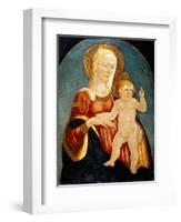 Panel Showing Madonna with Child-Neri Di Bicci-Framed Giclee Print