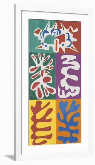 Panel with Mask, c.1947-Henri Matisse-Framed Art Print