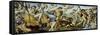 Panel with Reproduction of Triumph of Bacchus and Ariadne by Annibale Carracci-Carlo Antonio Grue-Framed Stretched Canvas