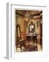 Panelling, Mirror Frame, Walnut Table and Chair, Charles Wesley's Walnut High Case Clock, 1910-Edwin Foley-Framed Giclee Print