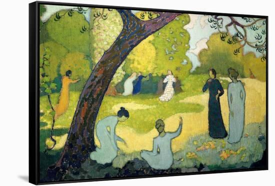 Panels for a Girl's Bedroom: July-Maurice Denis-Framed Stretched Canvas