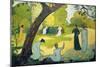 Panels for a Girl's Bedroom: July-Maurice Denis-Mounted Giclee Print