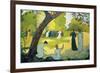 Panels for a Girl's Bedroom: July-Maurice Denis-Framed Giclee Print