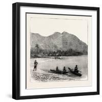 Pango Harbour, Samoan Islands-null-Framed Premium Giclee Print