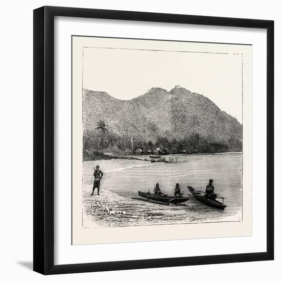 Pango Harbour, Samoan Islands-null-Framed Premium Giclee Print