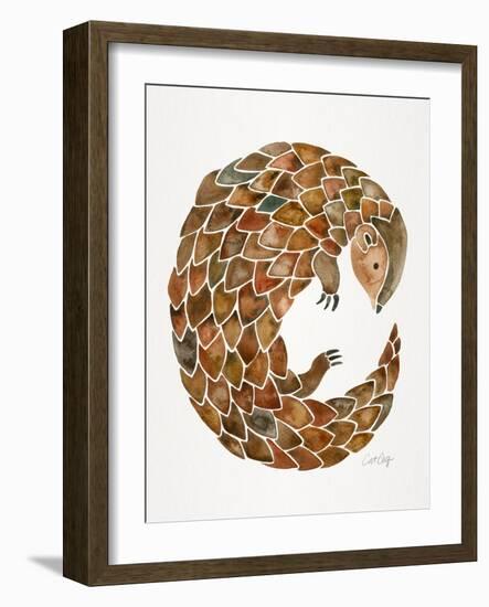 Pangolin-Cat Coquillette-Framed Art Print